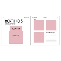 Design Letters My First Year Book -Thuis Benodigdheden Winkel 26532 02 04 5800217c25