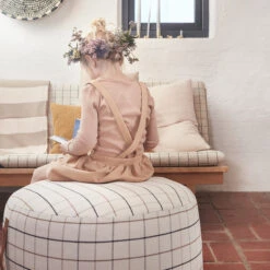 OYOY Grid Poef Ø65 Cm -Thuis Benodigdheden Winkel 44005 01 02 268cc94a0e