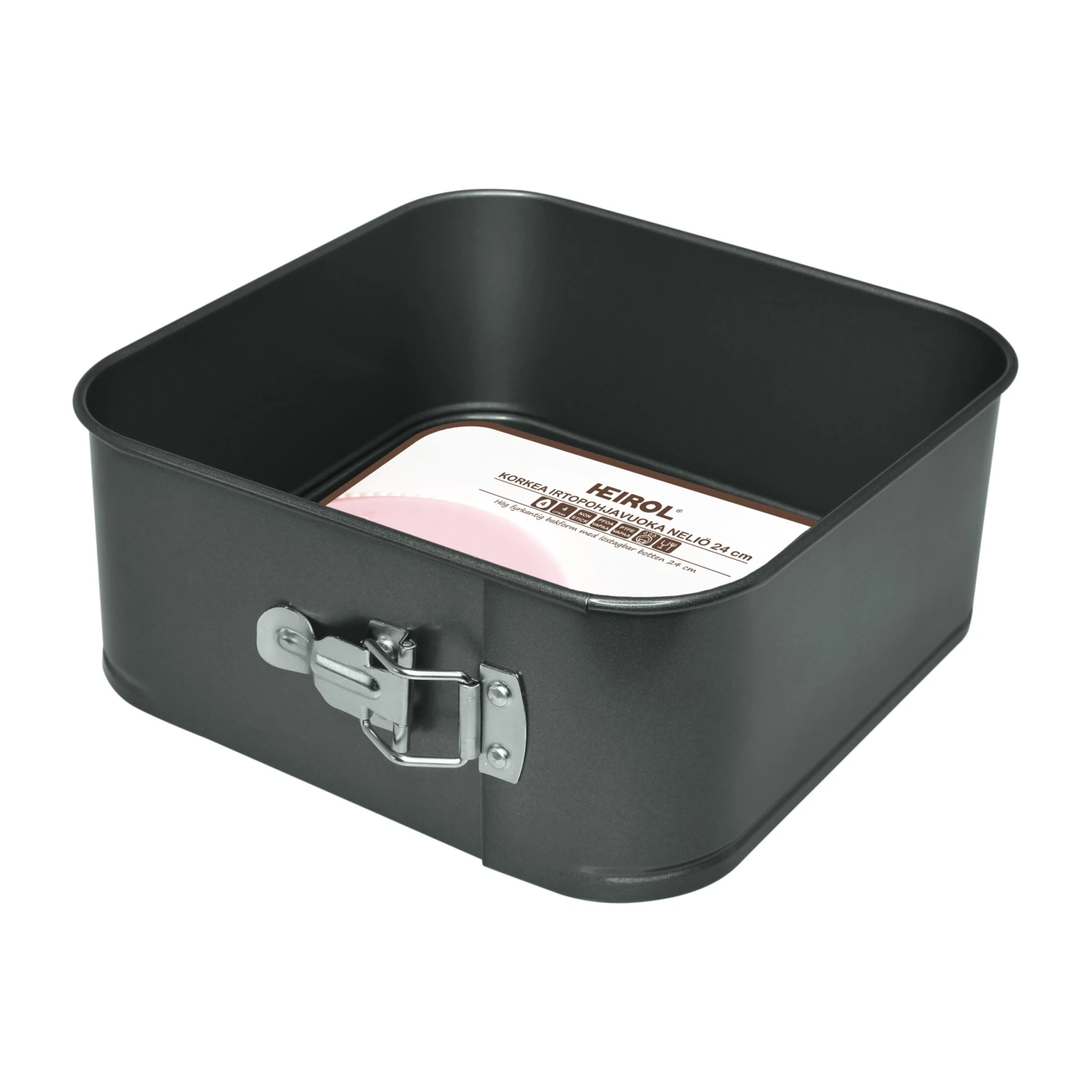 Heirol Vierkante Springvorm Extra Hoog 2 Heirol Vierkante Springvorm Extra Hoog - Afbeelding 2